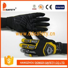 Black and Yellow Custom Running Gloves